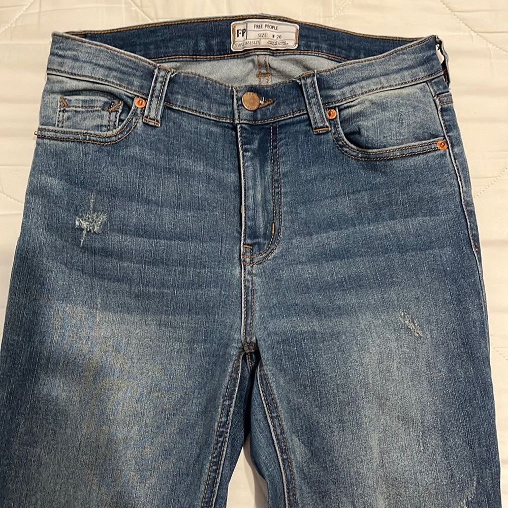 Lightly worn, free people jeans